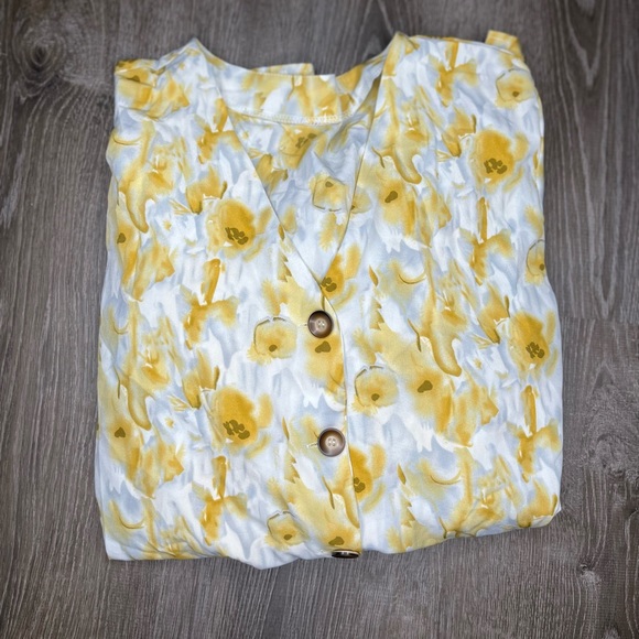 NWOT Yellow floral maxi dress - Picture 3 of 4